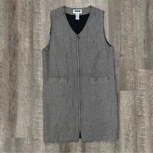 VTG 90s Houndstooth Sheath Dress with Zipper